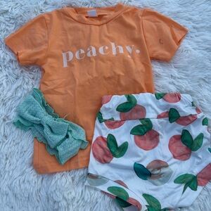 Peachy Kids T-Shirt and Shorts Set